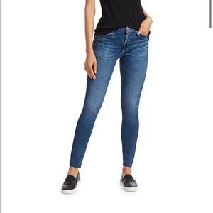 AG Jeans Farrah High-Rise Skinny Ankle Raw Hem 24